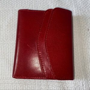 Vera Pelle Genuine Red Leather Wallet
